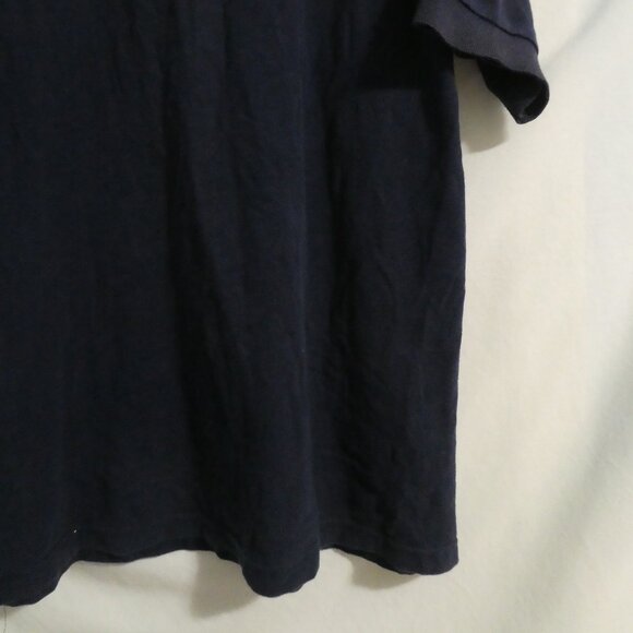 GLOBAL | large | Men's Navy Polo Short Sleeve Vintage Shirt | Made In Canada - Picture 13 of 13